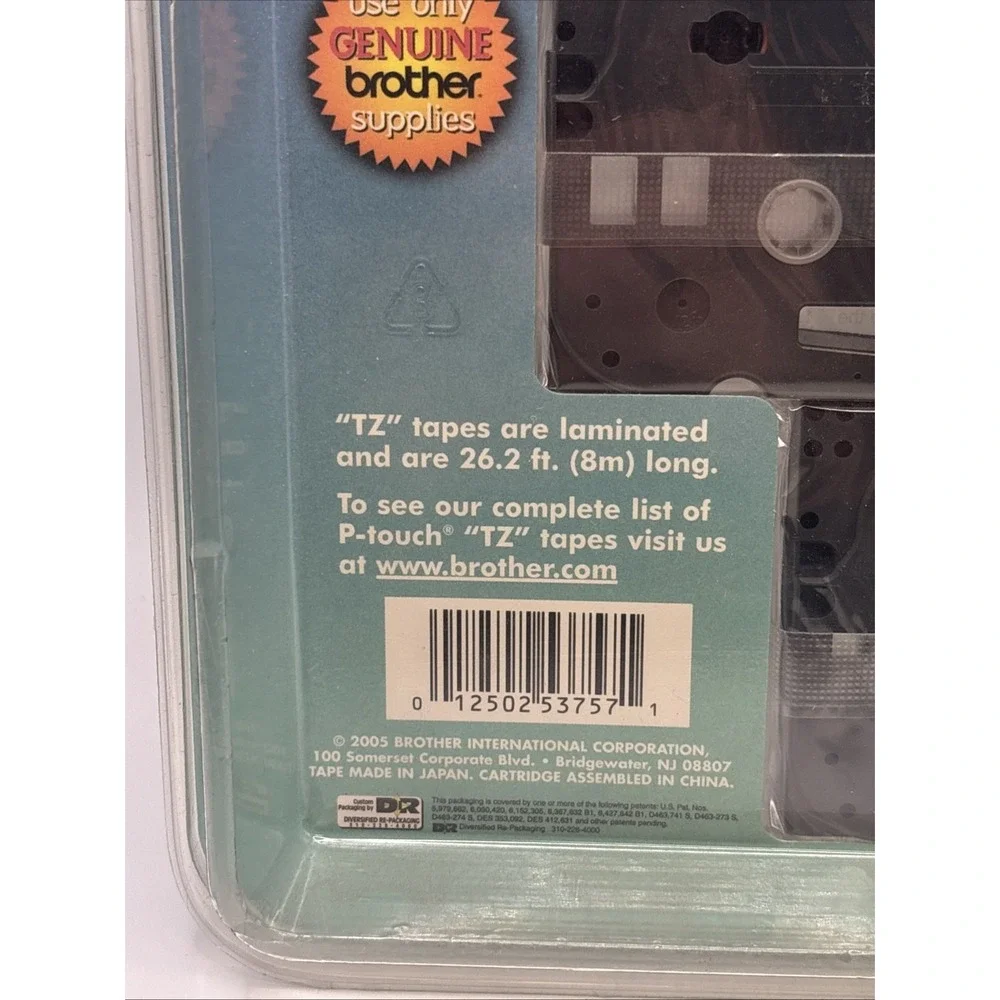 Brother P-Touch TZ-2322 Label Tape 3 Pack 9mm 12mm 1/2